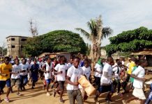 Élections locales: Le MO.JE.NO.V appelle la jeunesse togolaise à la non-violence et au maintien de la paix, à travers un footing synchronisé.