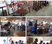 Togo : les VEC artisans de la région centrale reçoivent des kits d’insertion professionnelle.