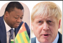 SME : Faure Gnassingbé chez Boris Johnson