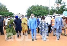 Travaux publics : KASSAH-TRAORE et DJIKOUNOU en visite de terrain sur la route Douane-Ségbé