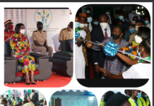 PAEIJ-SP : le PM Rose Christine Ossouka RAPONDA du Gabon au contact des entrepreneurs et bénéficiaires de projets