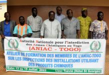 Les membres de l’ANIAC-Togo en formation à Tsévié