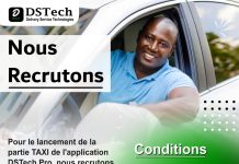 Télé-Taxi à Lomé : DSTech SARL U recrute de toute urgence des chauffeurs (Postulez)