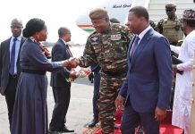 Général Abdourahamane Tiani a quitté le Togo