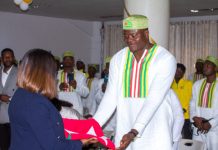 13èmes jeux africains : Mme Lidi Bessi Kama remet le drapeau national aux athlètes
