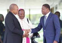 Togo : Cardinal Fridolin Ambongo Besungu reçu au palais de la présidence
