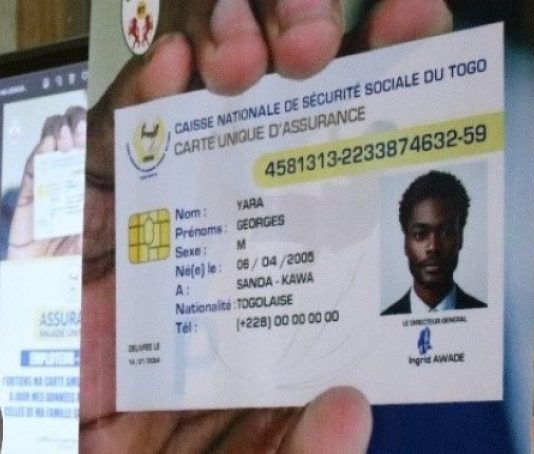 AMU au Togo : les cartes uniques d’assurance à portée de main