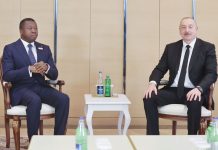 Bakou : entretien entre Faure Gnassingbé et son homologue azerbaïdjanais Ilham Aliyev