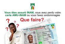 Carte AMU-INAM perdue ou abîmée : Assurés INAM voici ce qu’il faut faire