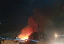 Incendie au Grand Marché de Lomé : un immeuble en flammes