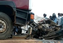 Accident de la route à Tchebebe : un titan se renverse, des blessés signalés