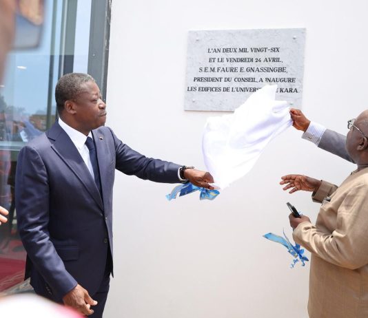 Faure Gnassingbé inaugure de nouvelles infrastructures académiques à l’UK