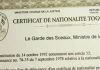 Certificat de nationalité : délivrance gratuite jusqu’au 9 juillet