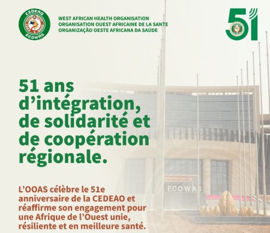 L’OOAS félicite la CEDEAO pour ses 51 ans d’intégration et de solidarité
